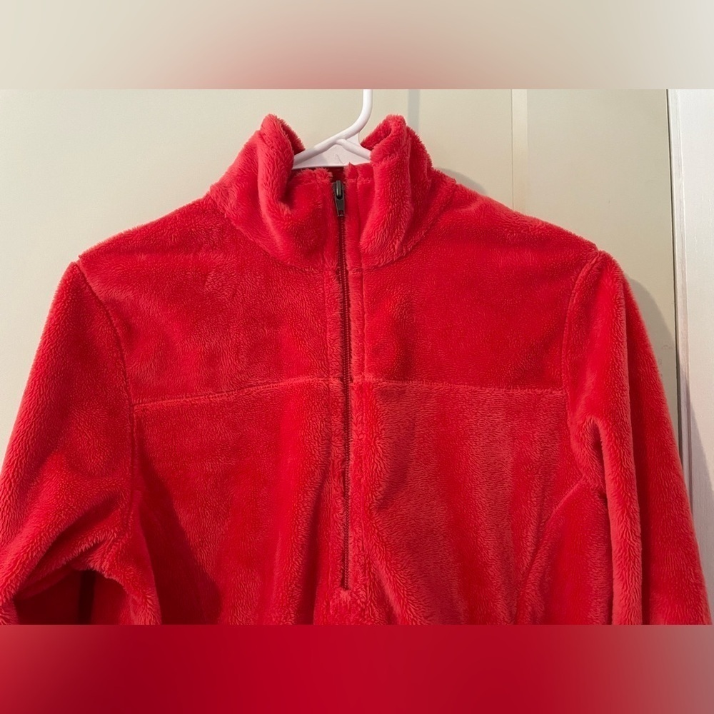 Women’s Long Sleeve Patagonia Plush Synchilla Marsupial 1/4 Zip Pullover - Picture 4 of 5